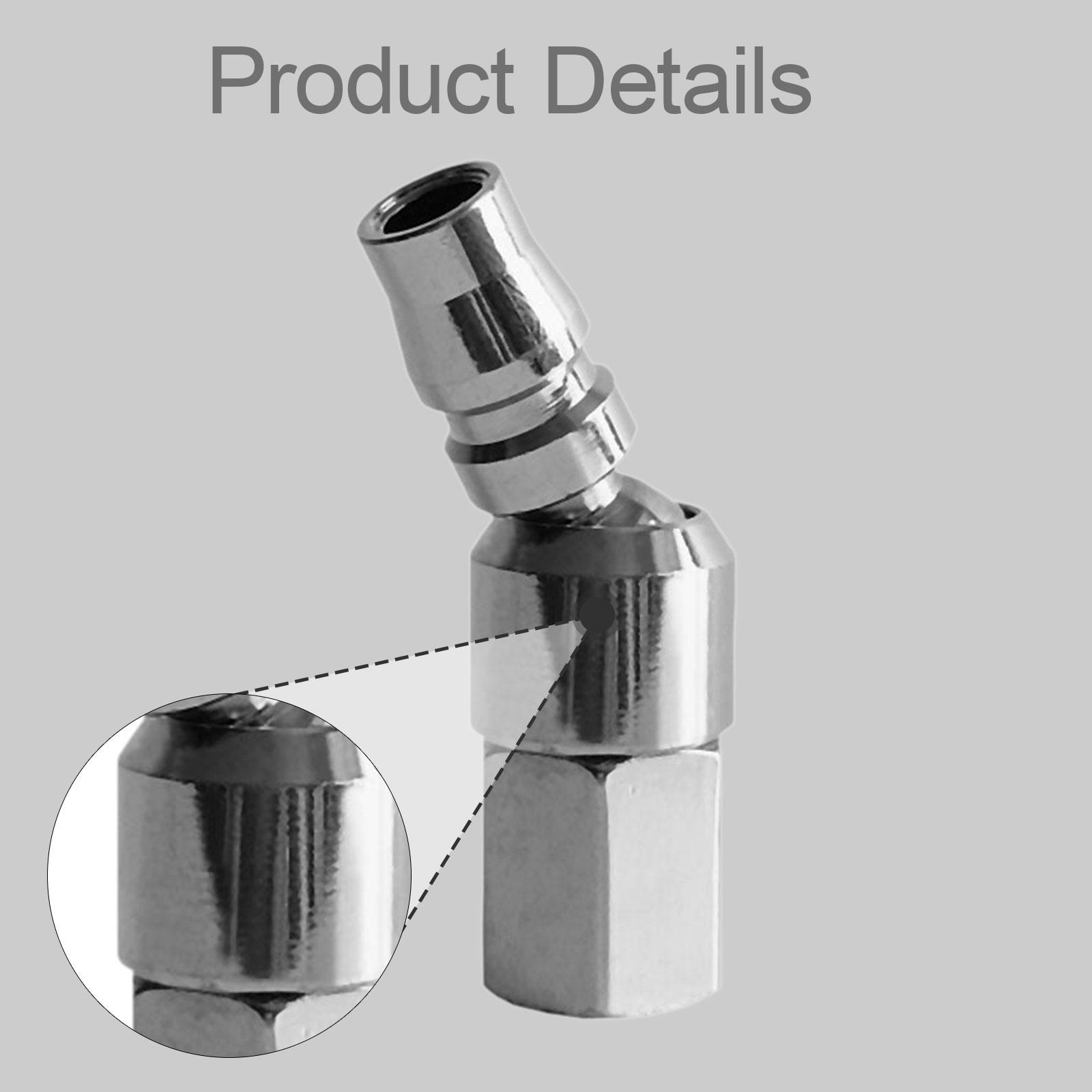 Swivel Air Hose Fitting Quick Connect 1/4 - Sturdy Metal Air Hose Fitting Quick