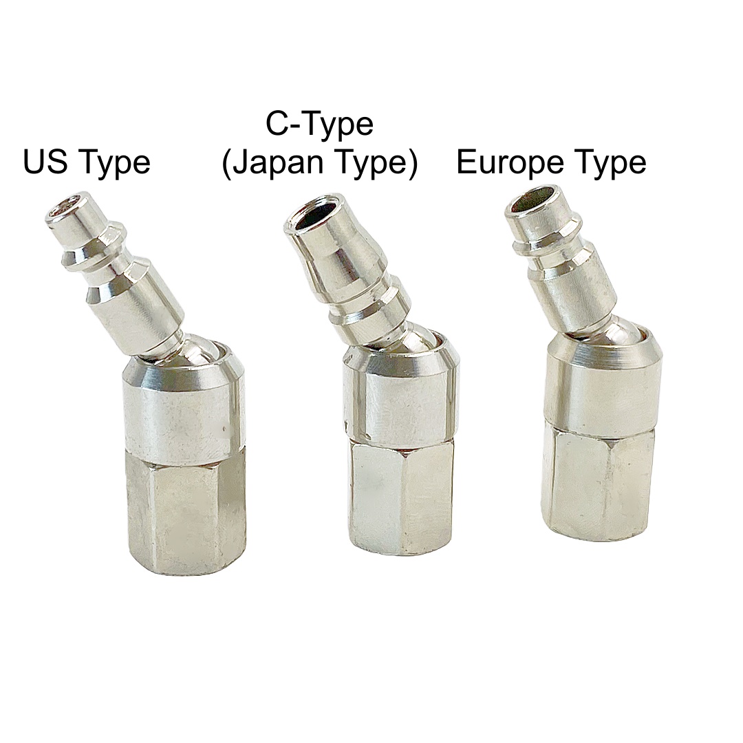 Swivel Air Hose Fitting Quick Connect 1/4 - 360° Swivel Quick Plug Connect Fitting