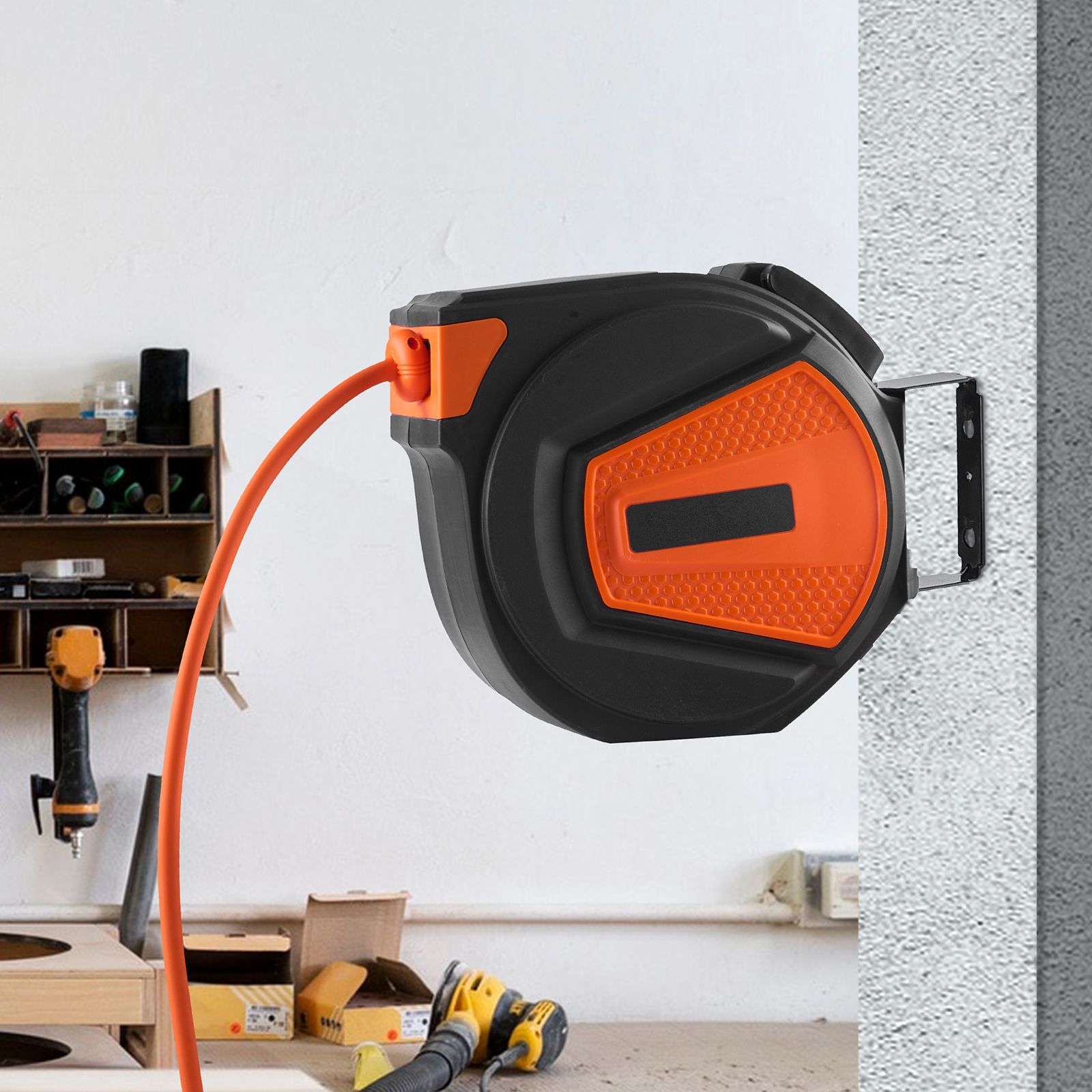 Retractable Air Hose Reel, 3/8 - đánh giá và giá Air Compressor Air Hose 3/8 Hybrid 50Ft