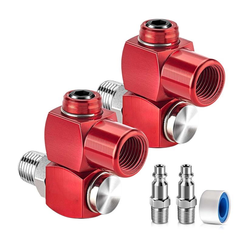 ABHI-2-Packs 1/4 Inch NPT 360  - đánh giá và giá Swivel Air Hose Fitting Quick Connect 1/4