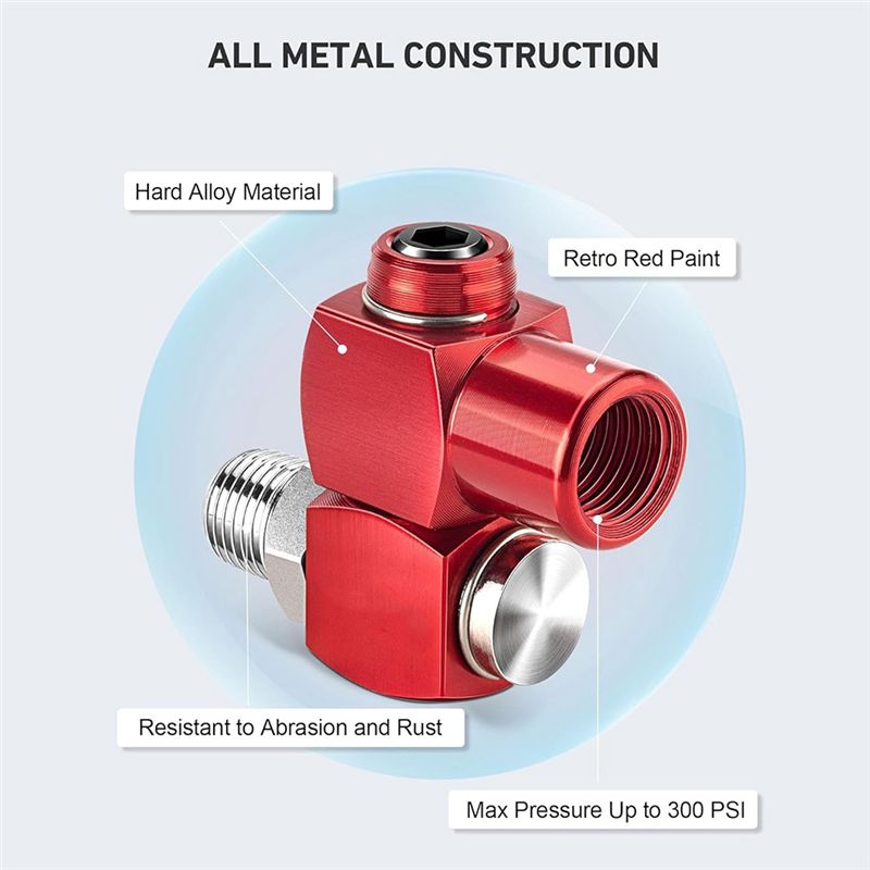 ABHI-2-Packs 1/4 Inch NPT 360  - đánh giá và giá Swivel Air Hose Fitting Quick Connect 1/4