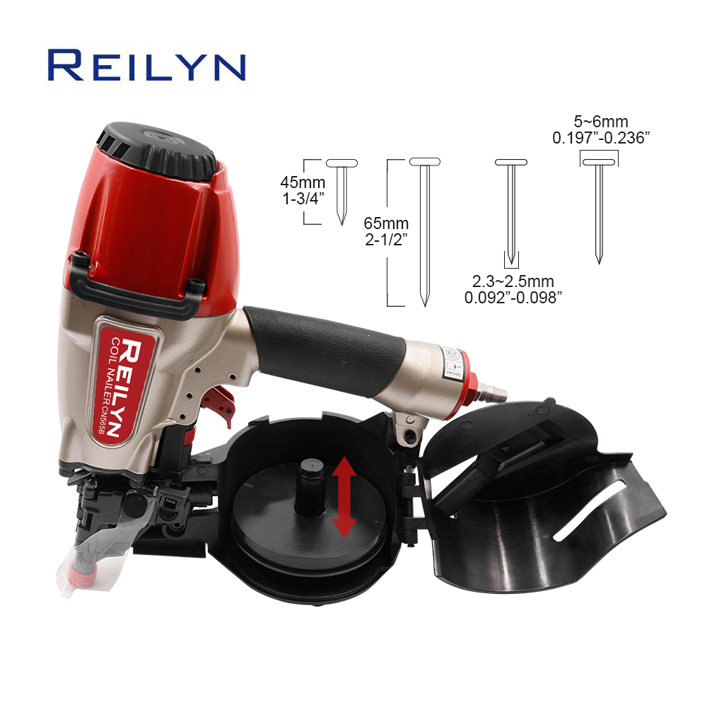 Reilyn Coil Nail Gun CN565B 15 - đánh giá và giá Coil Roofing Nailer Pneumatic 15 Degree