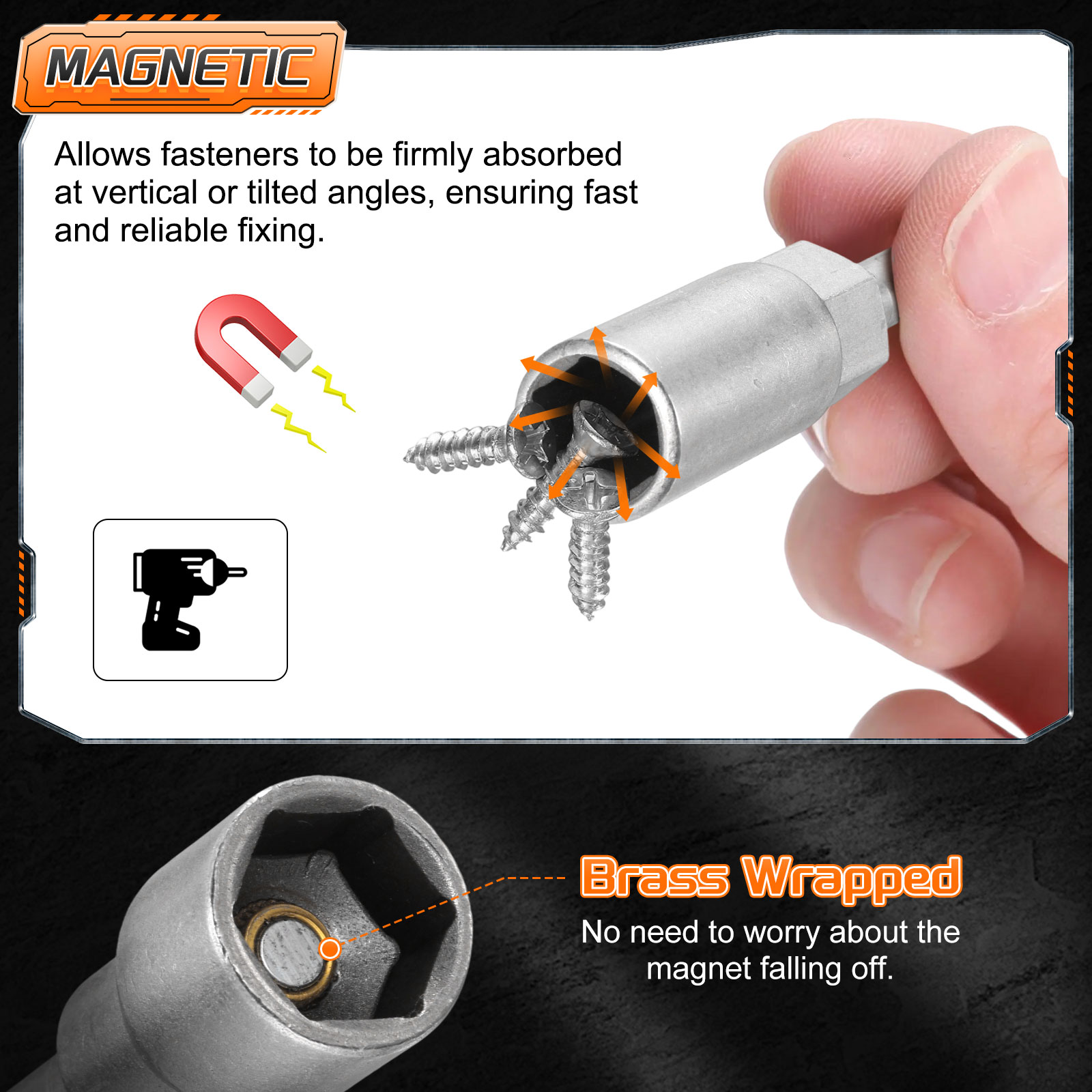 1pcs Nut Driver Drill Bit 5.5m - đánh giá và giá 18 Gauge Brad Nails Stainless Steel