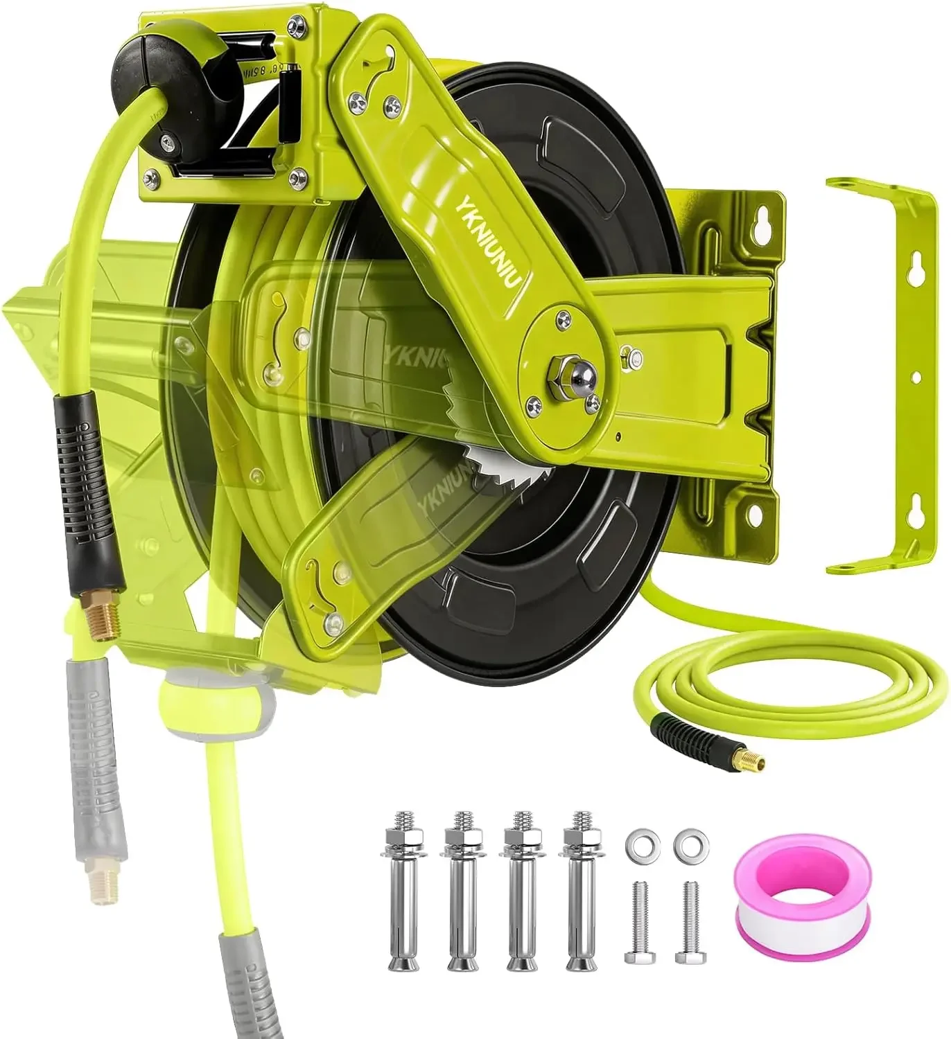 Retractable Air Hose Reel, 3/8 - đánh giá và giá Air Compressor Air Hose 3/8 Hybrid 50Ft